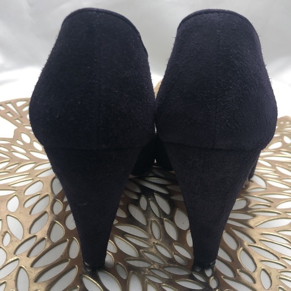 VIA SPIGA Made In Italy Purple Suede Unique Heels Size 6 - Picture 5 of 10